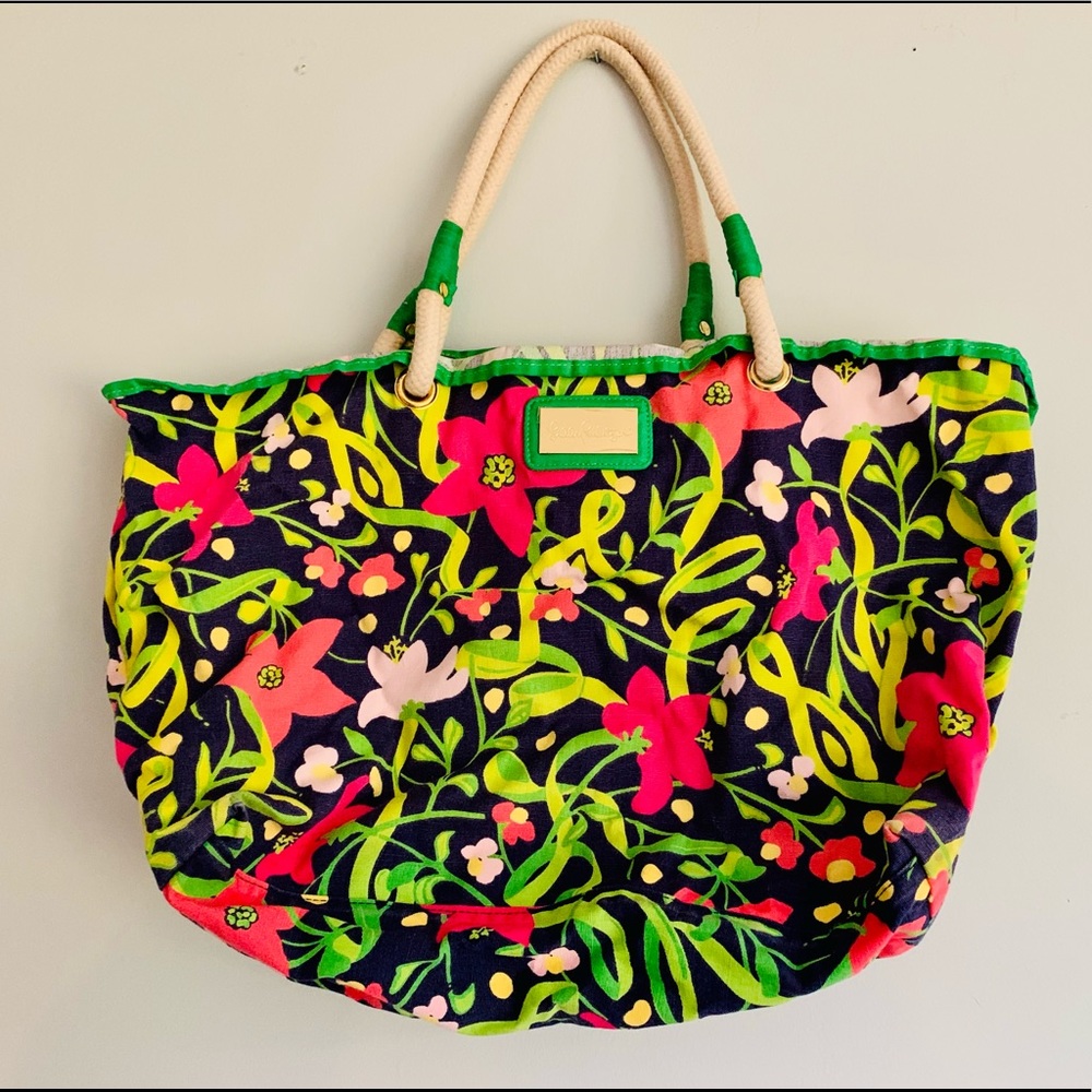 Lilly Pulitzer Floral Tote Bag